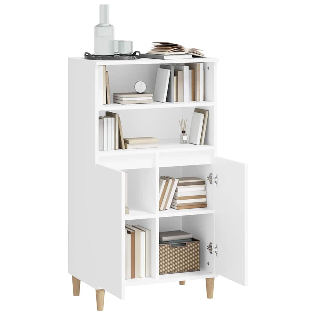 vidaXL Highboard White 60x36x110 cm Engineered Wood