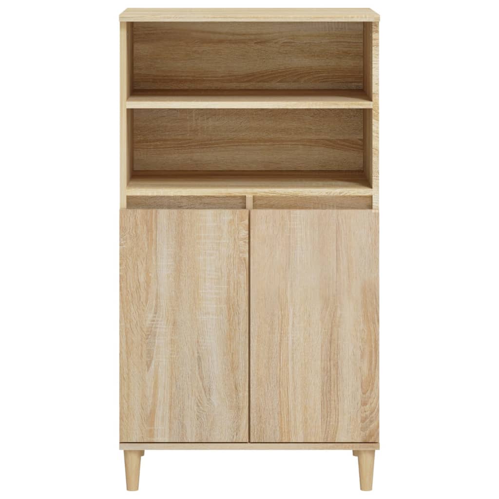 vidaXL Highboard Sonoma Oak 60x36x110 cm Engineered Wood