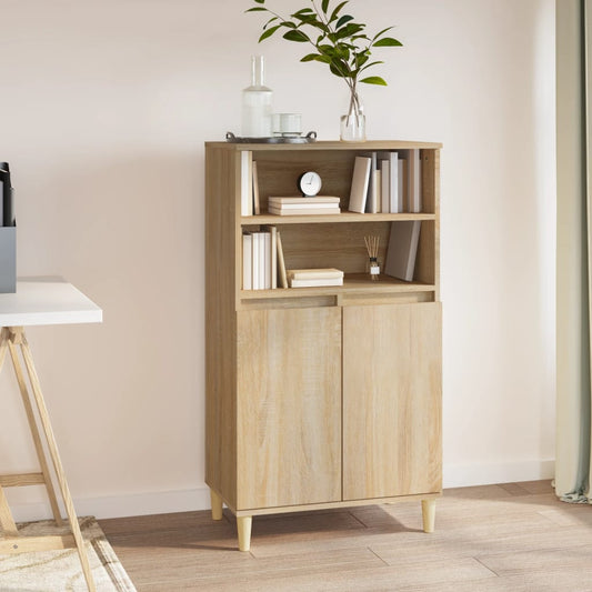 vidaXL Highboard Sonoma Oak 60x36x110 cm Engineered Wood
