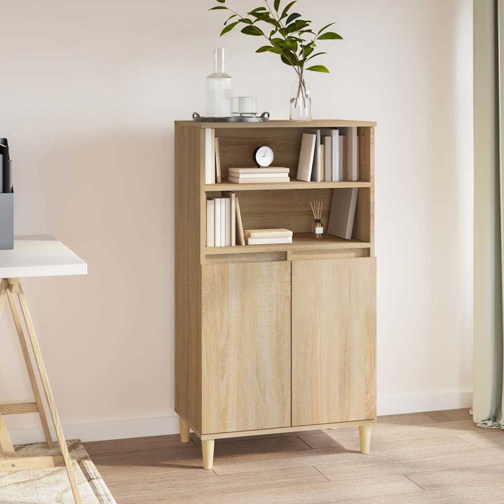 vidaXL Highboard Sonoma Oak 60x36x110 cm Engineered Wood
