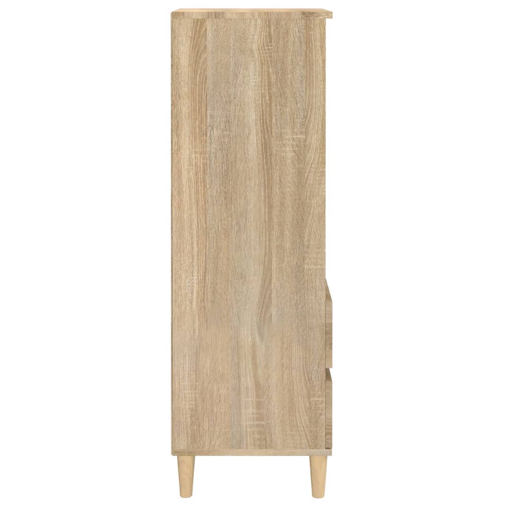 vidaXL Highboard Sonoma Oak 40x36x110 cm Engineered Wood
