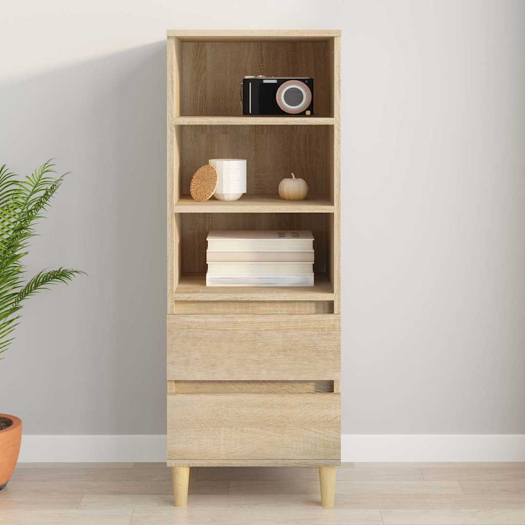 vidaXL Highboard Sonoma Oak 40x36x110 cm Engineered Wood