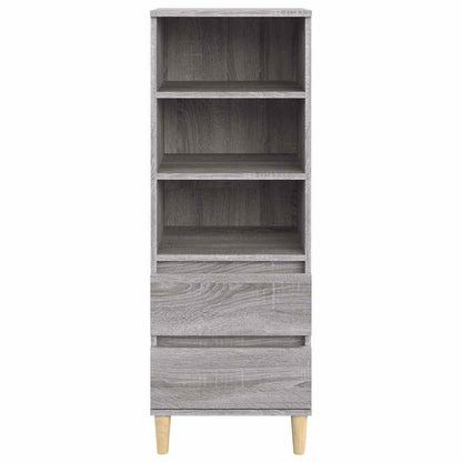 vidaXL Highboard Grey Sonoma 40x36x110 cm Engineered Wood