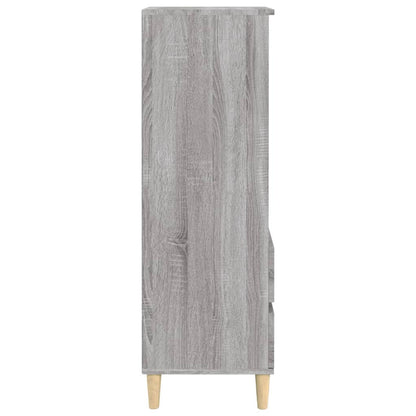 vidaXL Highboard Grey Sonoma 40x36x110 cm Engineered Wood