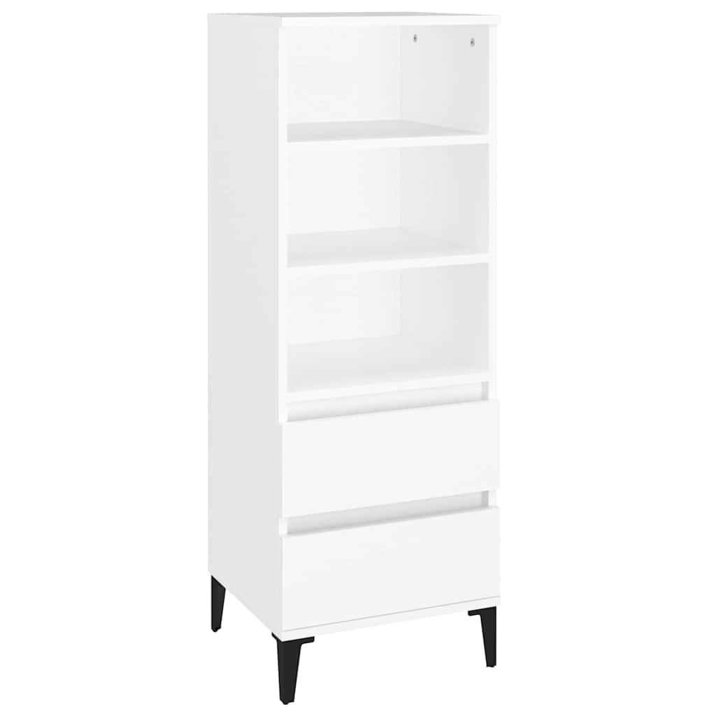 vidaXL Highboard White 40x36x110 cm Engineered Wood
