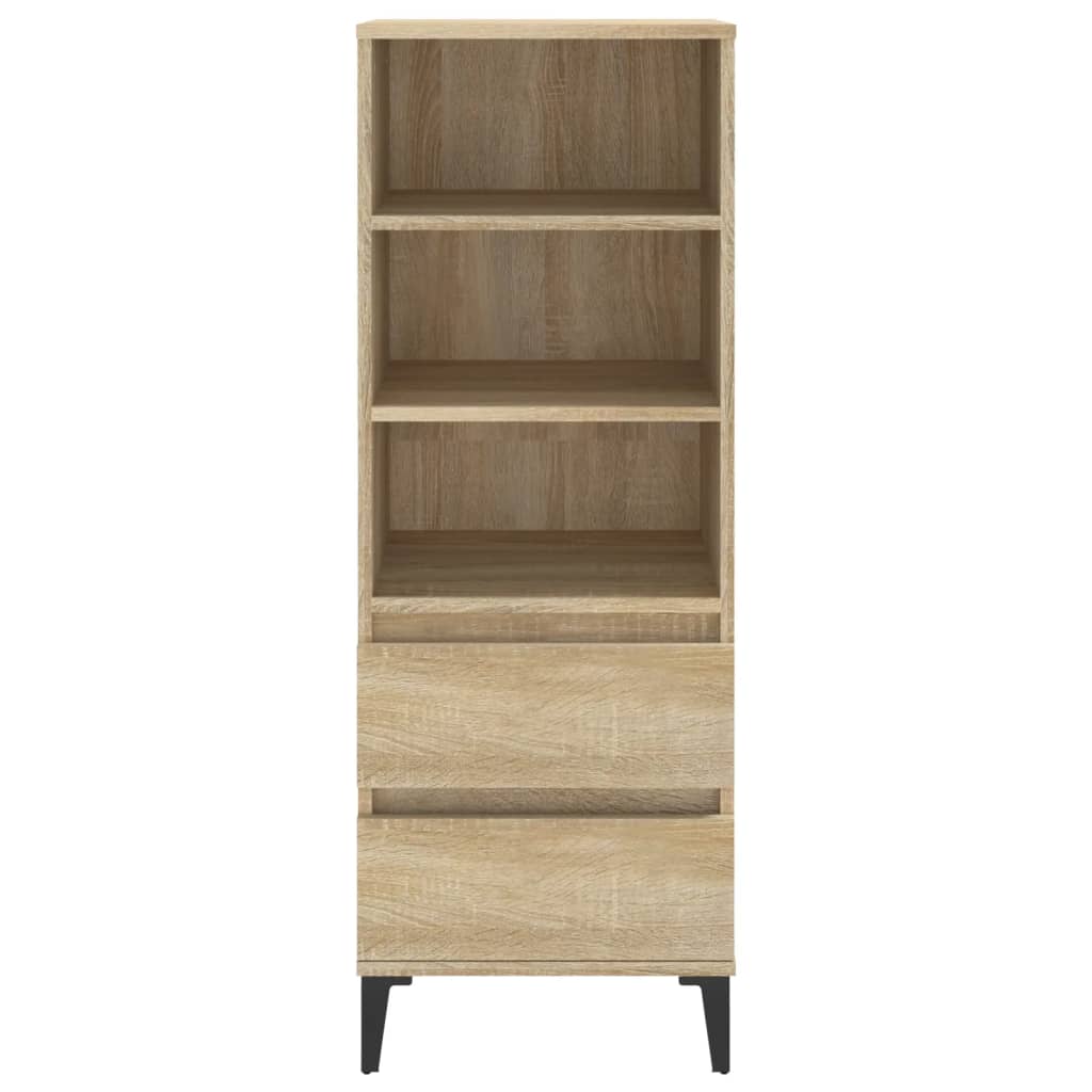 vidaXL Highboard Sonoma Oak 40x36x110 cm Engineered Wood