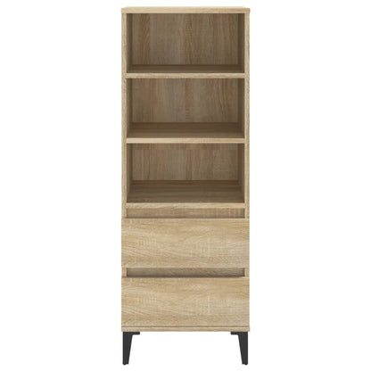 vidaXL Highboard Sonoma Oak 40x36x110 cm Engineered Wood