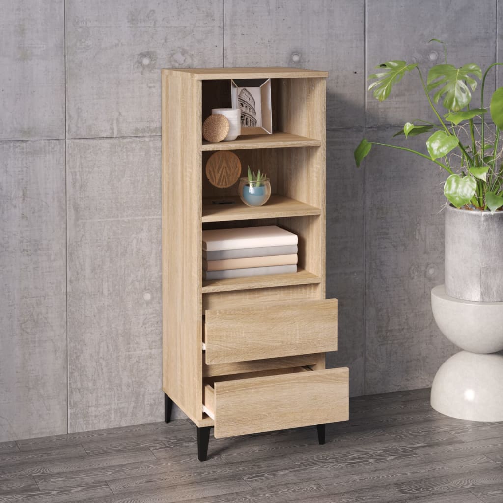 vidaXL Highboard Sonoma Oak 40x36x110 cm Engineered Wood