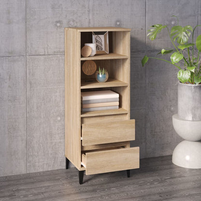 vidaXL Highboard Sonoma Oak 40x36x110 cm Engineered Wood