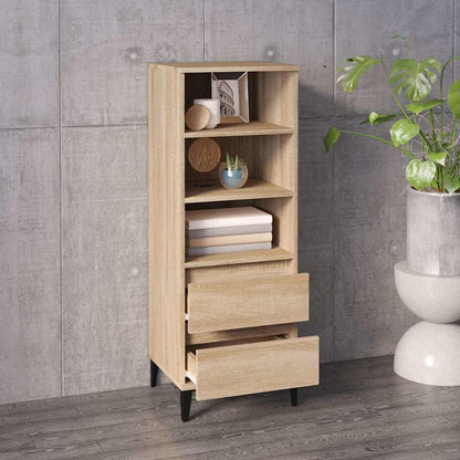 vidaXL Highboard Sonoma Oak 40x36x110 cm Engineered Wood