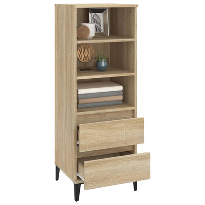 vidaXL Highboard Sonoma Oak 40x36x110 cm Engineered Wood