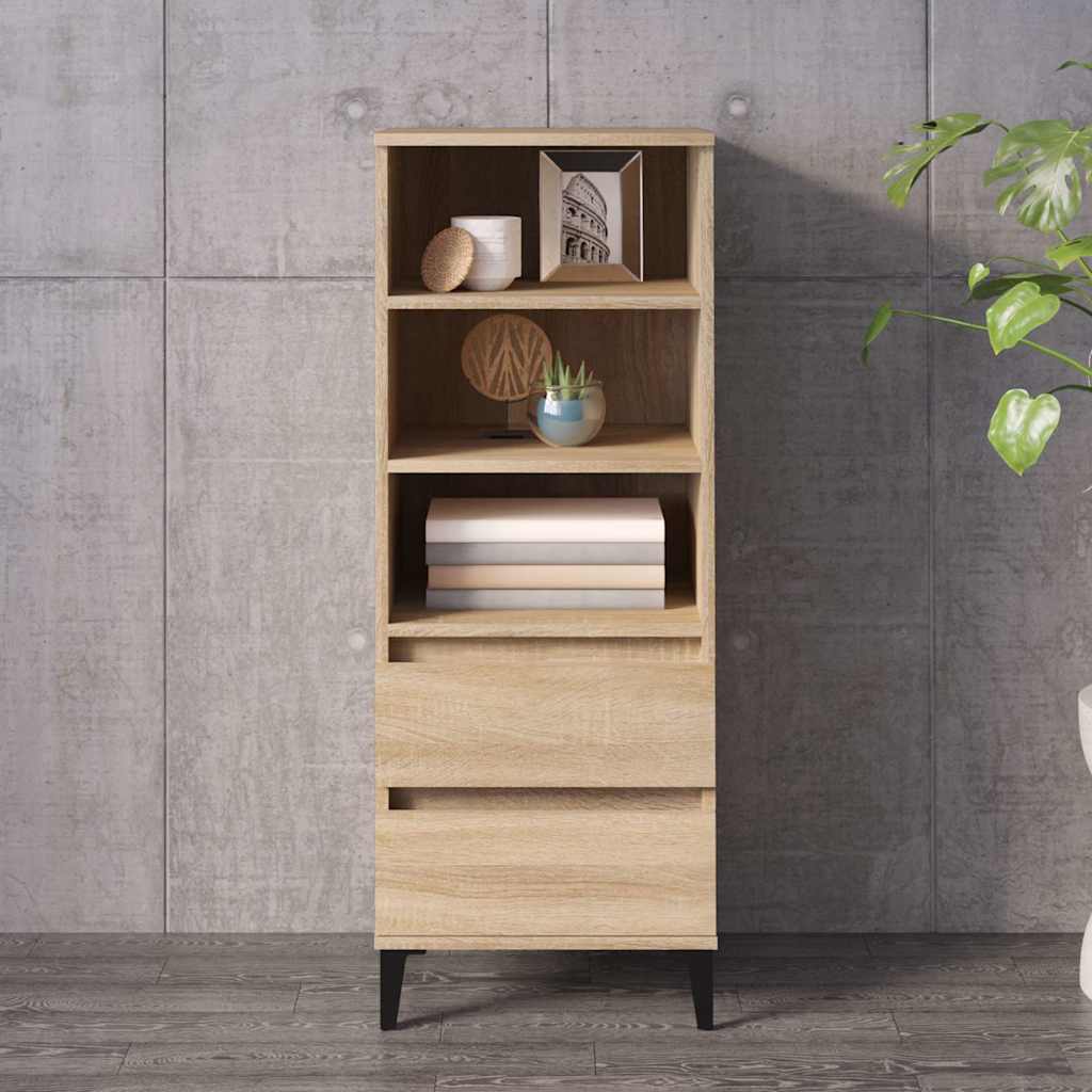 vidaXL Highboard Sonoma Oak 40x36x110 cm Engineered Wood