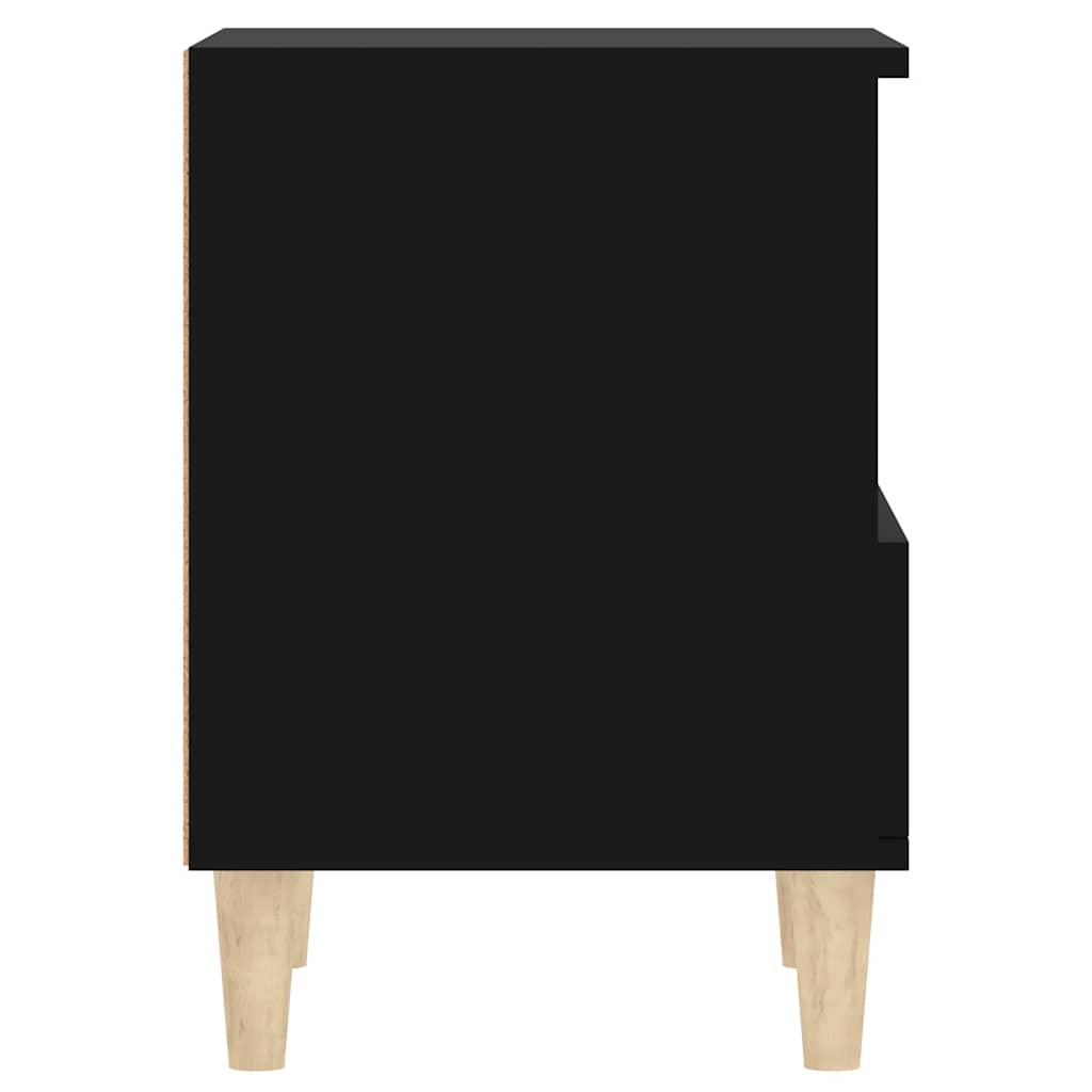 vidaXL Bedside Cabinet Black 40x35x50 cm