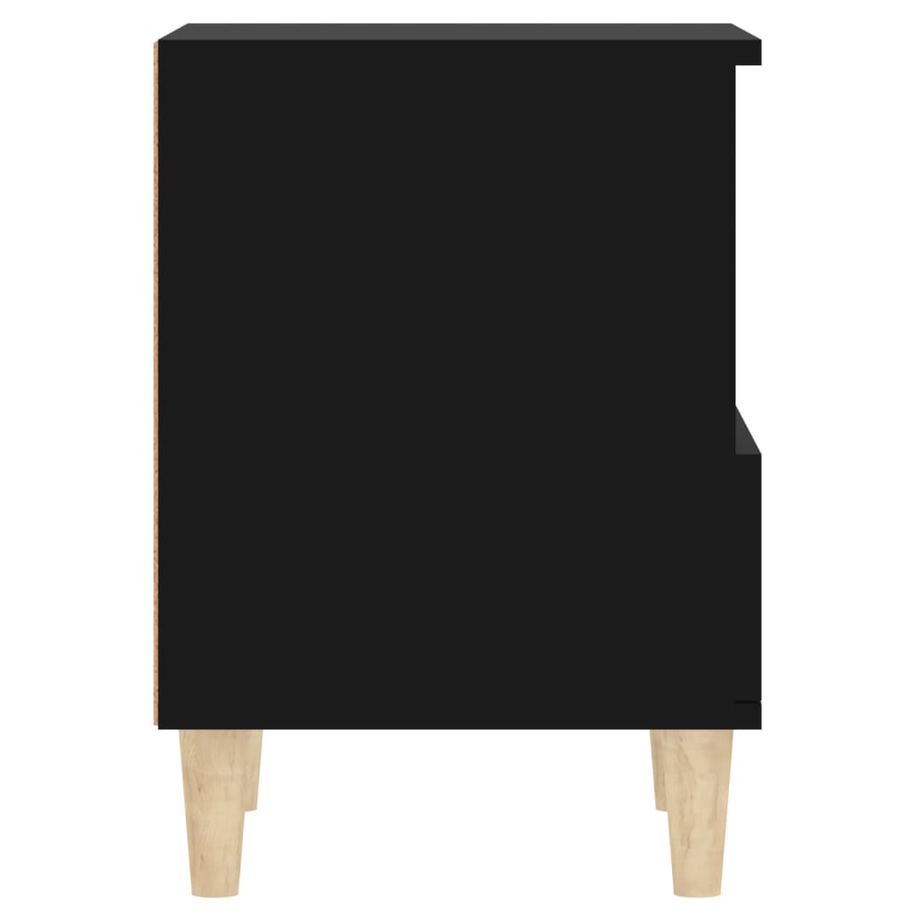 vidaXL Bedside Cabinets 2 pcs Black 40x35x50 cm