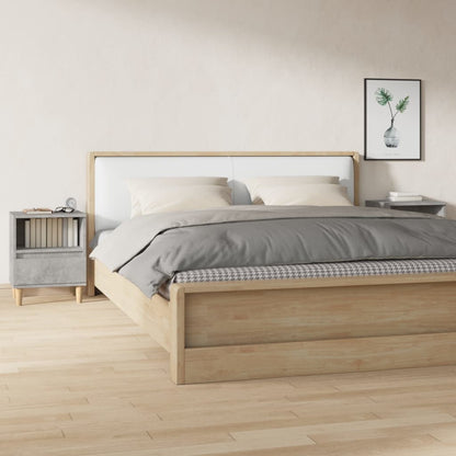 vidaXL Bedside Cabinets 2 pcs Concrete Grey 40x35x50 cm