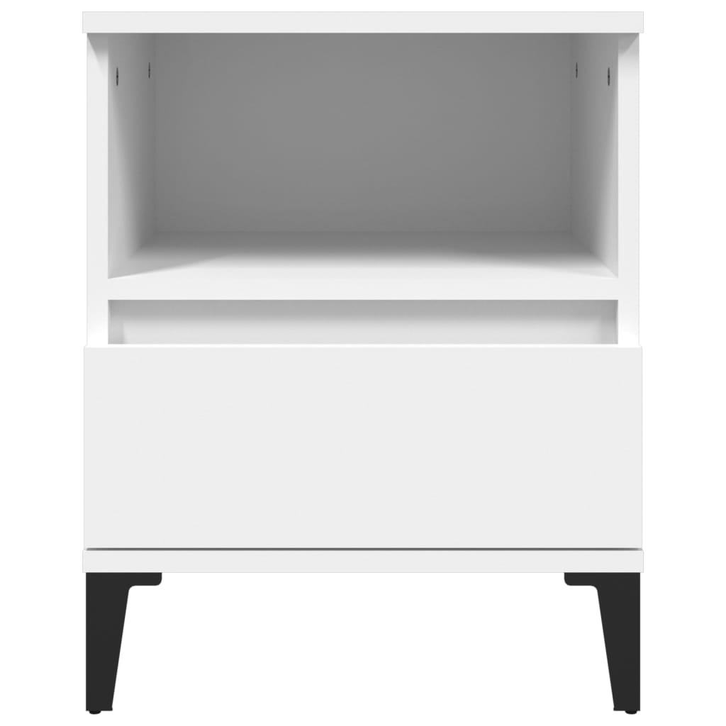 vidaXL Bedside Cabinets 2 pcs White 40x35x50 cm