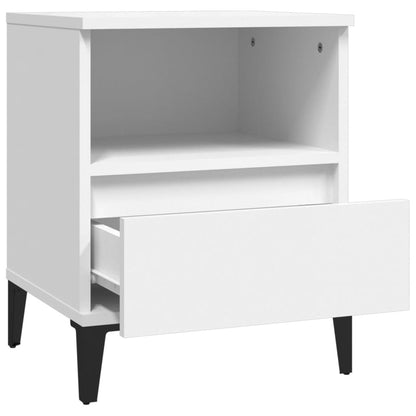vidaXL Bedside Cabinets 2 pcs White 40x35x50 cm