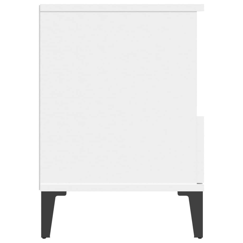 vidaXL Bedside Cabinets 2 pcs White 40x35x50 cm