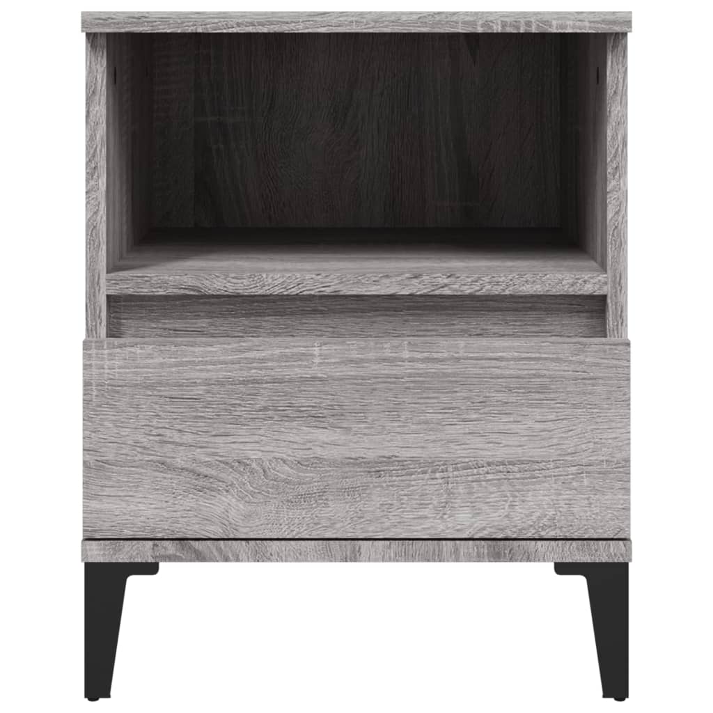 vidaXL Bedside Cabinets 2 pcs Grey Sonoma 40x35x50 cm