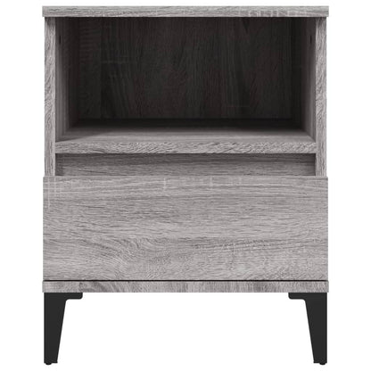 vidaXL Bedside Cabinets 2 pcs Grey Sonoma 40x35x50 cm