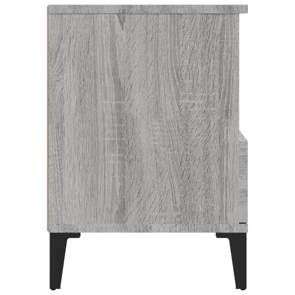 vidaXL Bedside Cabinets 2 pcs Grey Sonoma 40x35x50 cm