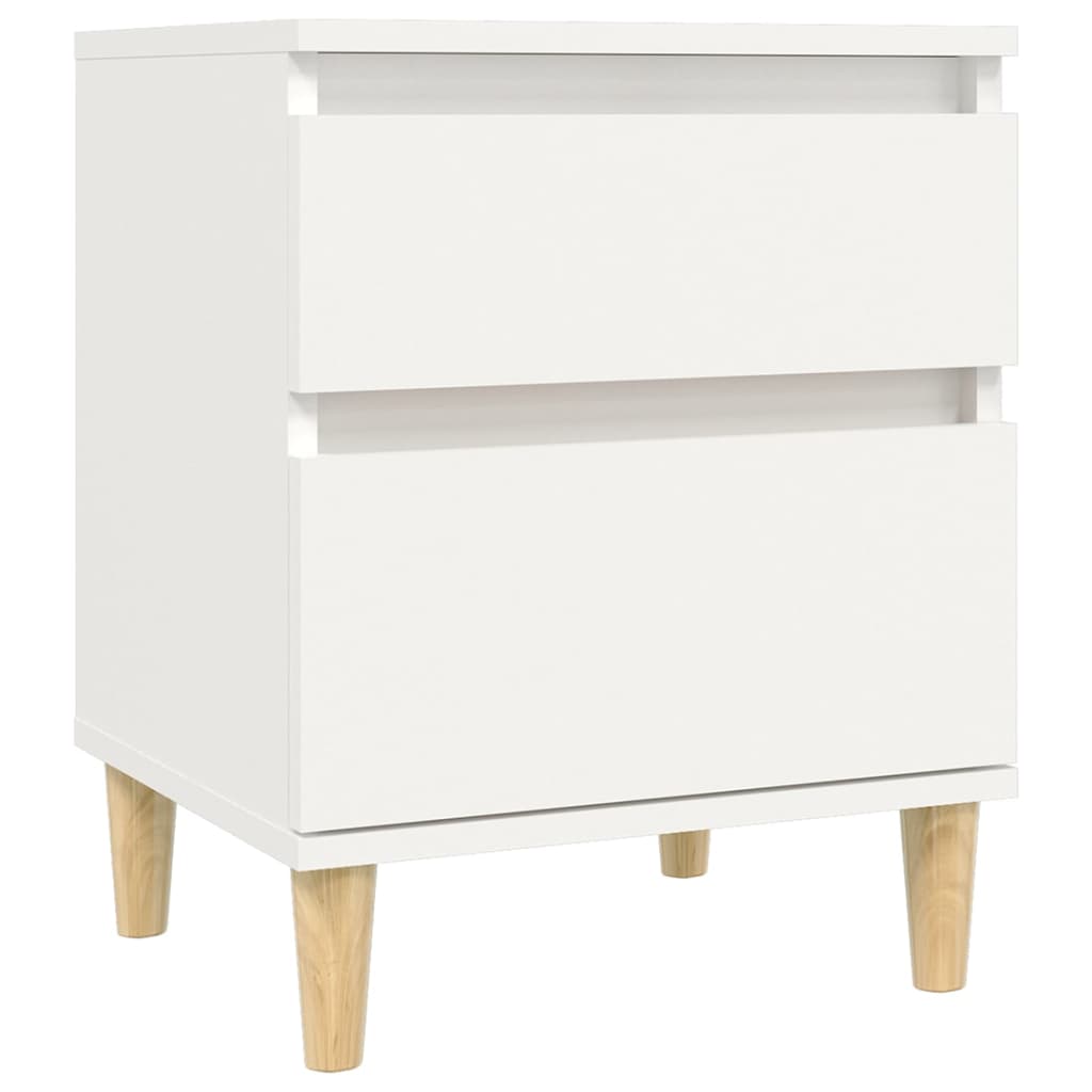 vidaXL Bedside Cabinets 2 pcs White 40x35x50 cm