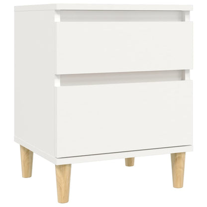 vidaXL Bedside Cabinets 2 pcs White 40x35x50 cm