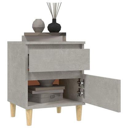 vidaXL Bedside Cabinet Concrete Grey 40x35x50 cm