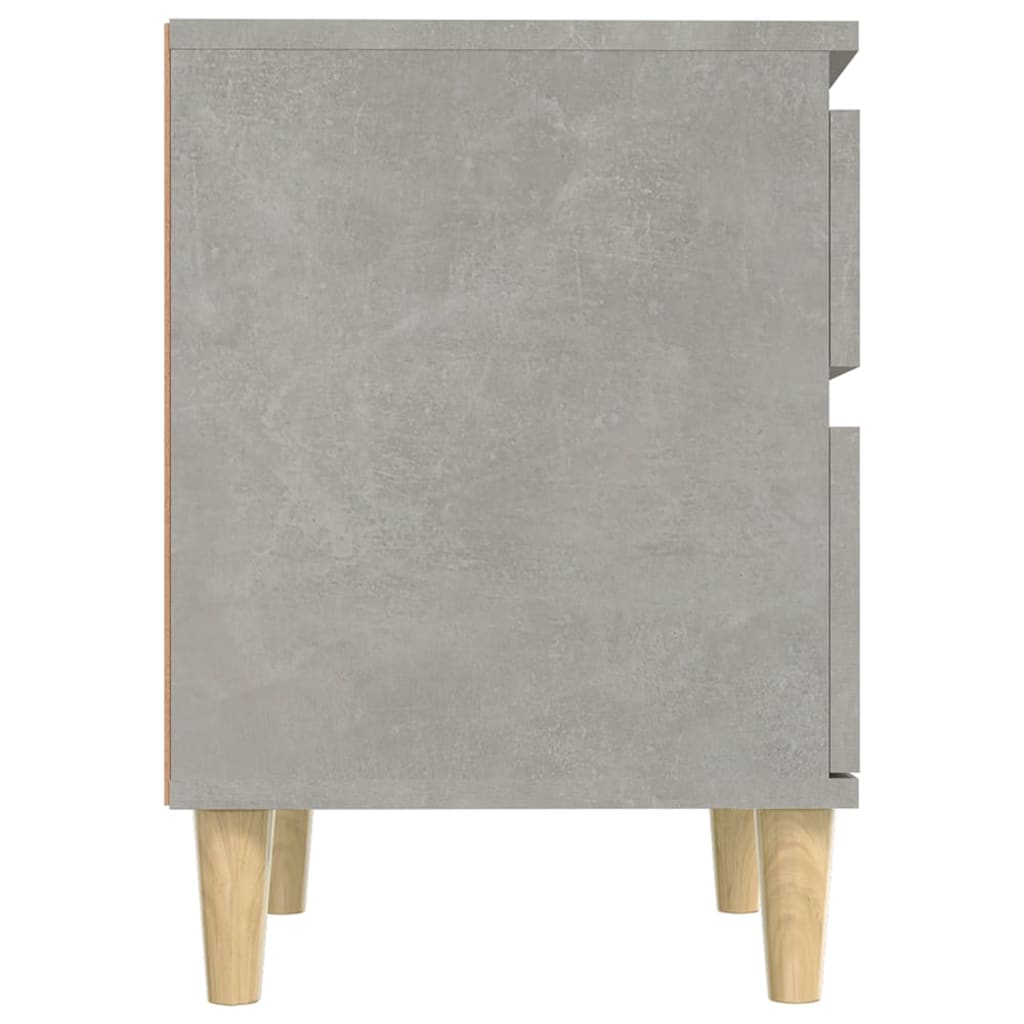 vidaXL Bedside Cabinets 2 pcs Concrete Grey 40x35x50 cm