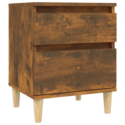 vidaXL Bedside Cabinets 2 pcs Smoked Oak 40x35x50 cm