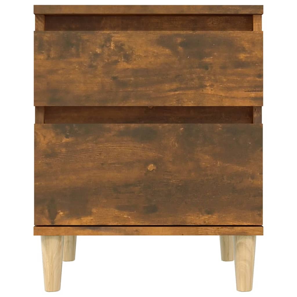 vidaXL Bedside Cabinets 2 pcs Smoked Oak 40x35x50 cm