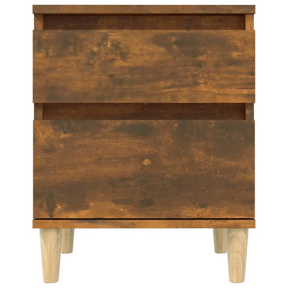 vidaXL Bedside Cabinets 2 pcs Smoked Oak 40x35x50 cm