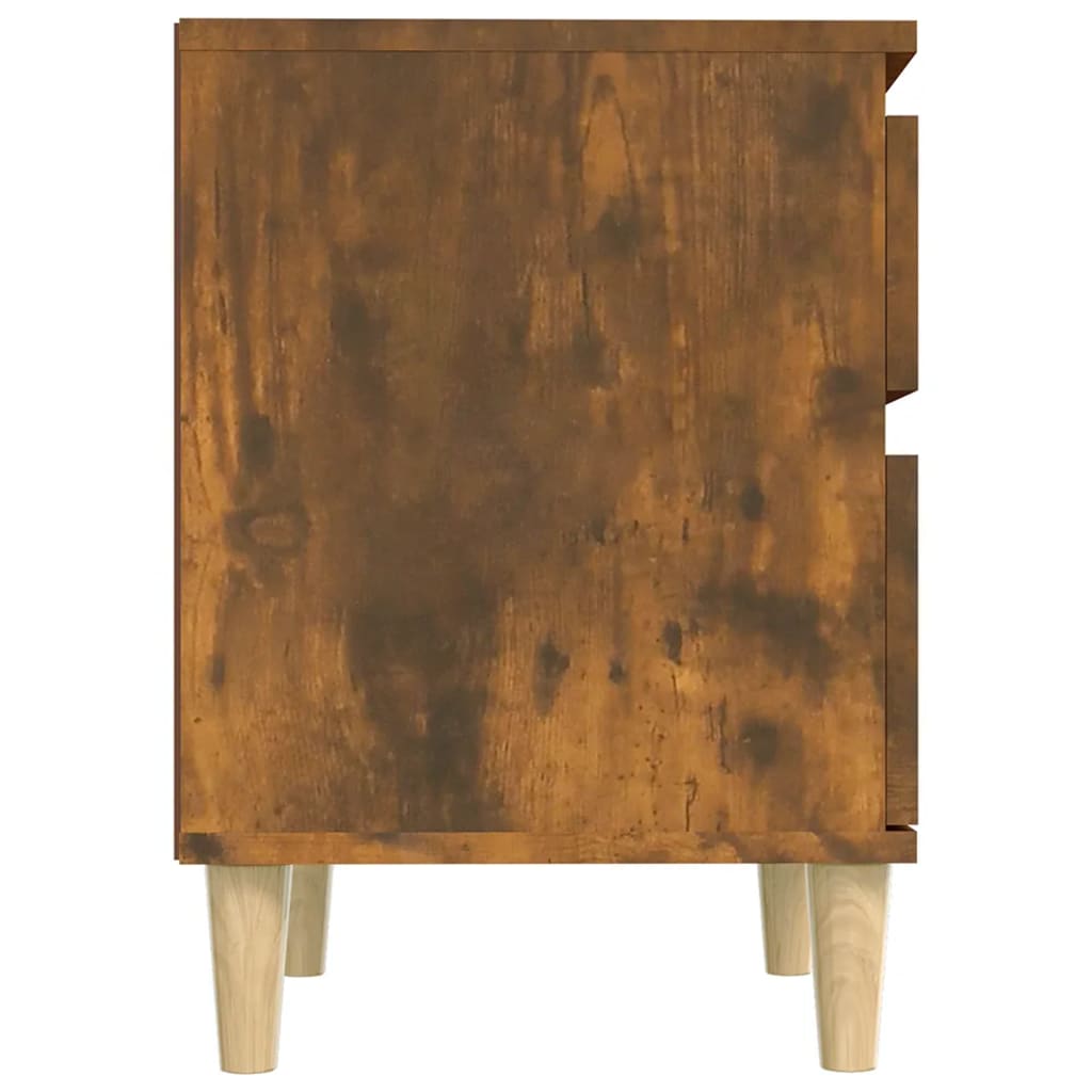 vidaXL Bedside Cabinets 2 pcs Smoked Oak 40x35x50 cm
