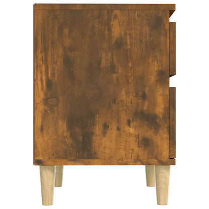 vidaXL Bedside Cabinets 2 pcs Smoked Oak 40x35x50 cm