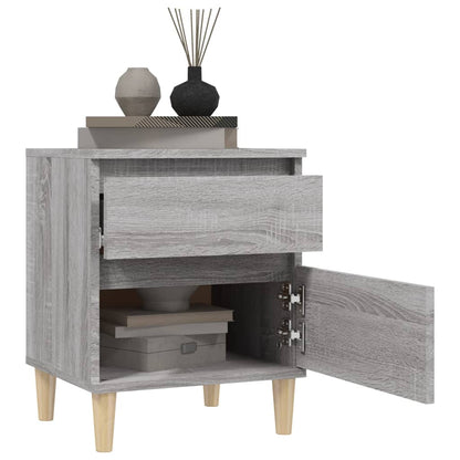 vidaXL Bedside Cabinets 2 pcs Grey Sonoma 40x35x50 cm