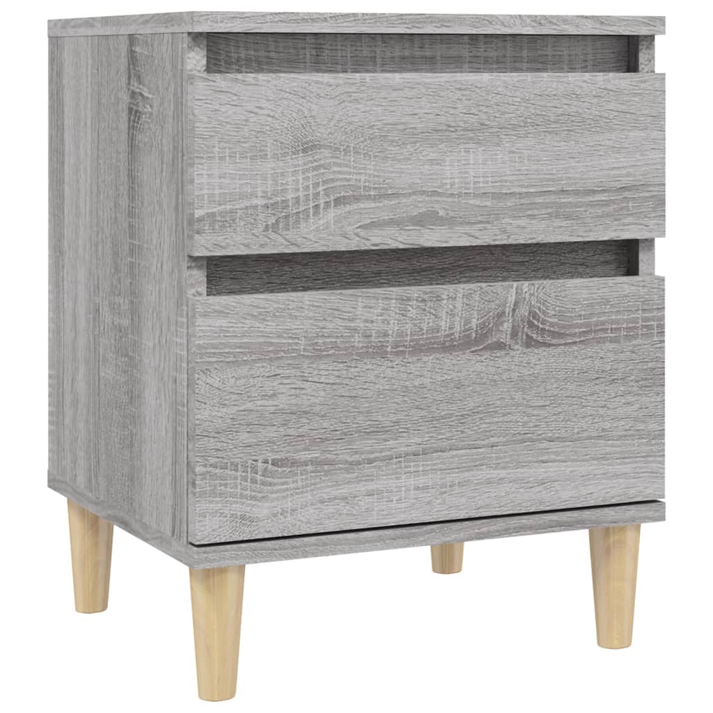vidaXL Bedside Cabinets 2 pcs Grey Sonoma 40x35x50 cm