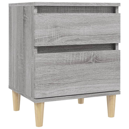 vidaXL Bedside Cabinets 2 pcs Grey Sonoma 40x35x50 cm