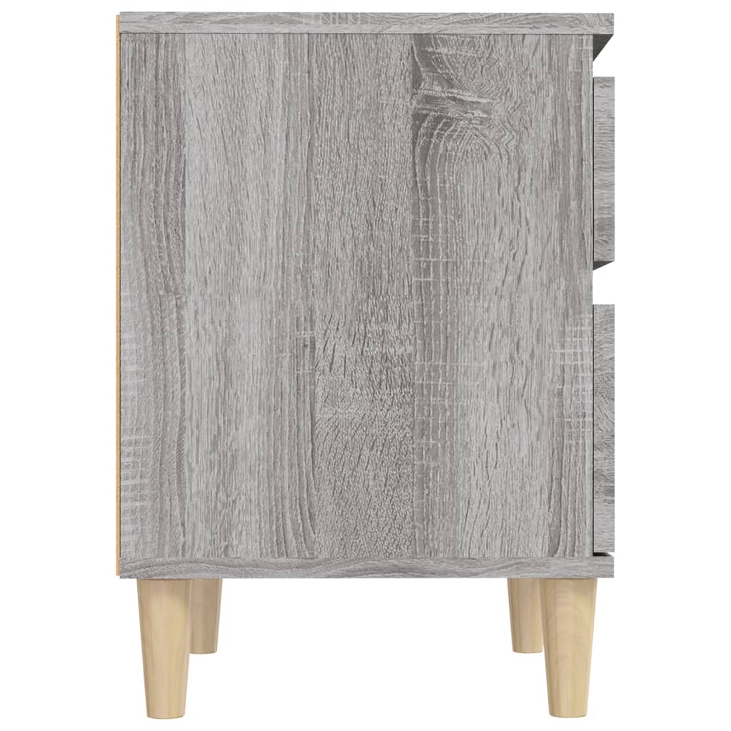 vidaXL Bedside Cabinets 2 pcs Grey Sonoma 40x35x50 cm