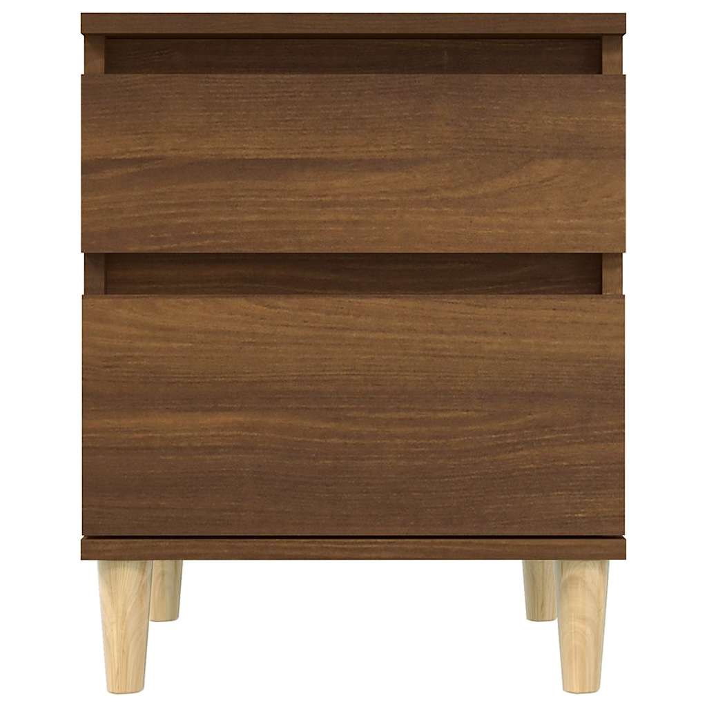 vidaXL Bedside Cabinets 2 pcs Brown Oak 40x35x50 cm
