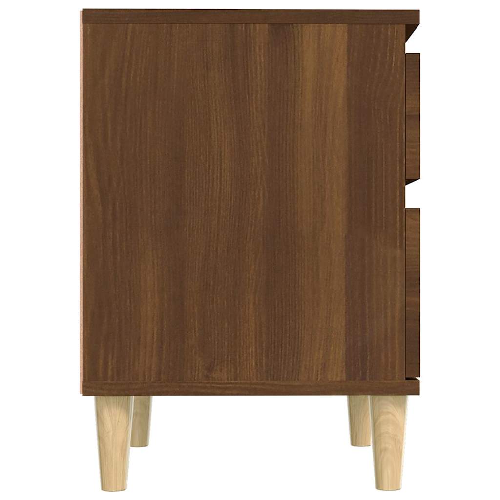 vidaXL Bedside Cabinets 2 pcs Brown Oak 40x35x50 cm