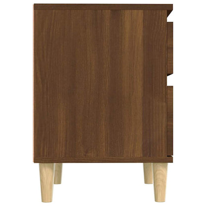 vidaXL Bedside Cabinets 2 pcs Brown Oak 40x35x50 cm