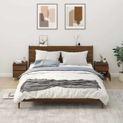 vidaXL Bedside Cabinets 2 pcs Brown Oak 40x35x50 cm