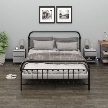 vidaXL Bedside Cabinets 2 pcs Grey Sonoma 40x35x50 cm