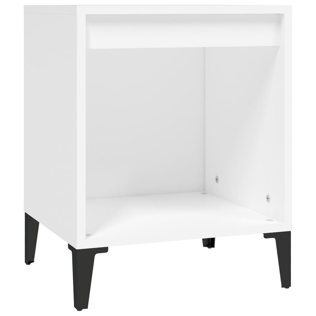 vidaXL Bedside Cabinets 2 pcs White 40x35x50 cm
