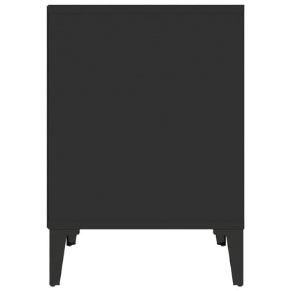 vidaXL Bedside Cabinet Black 40x35x50 cm
