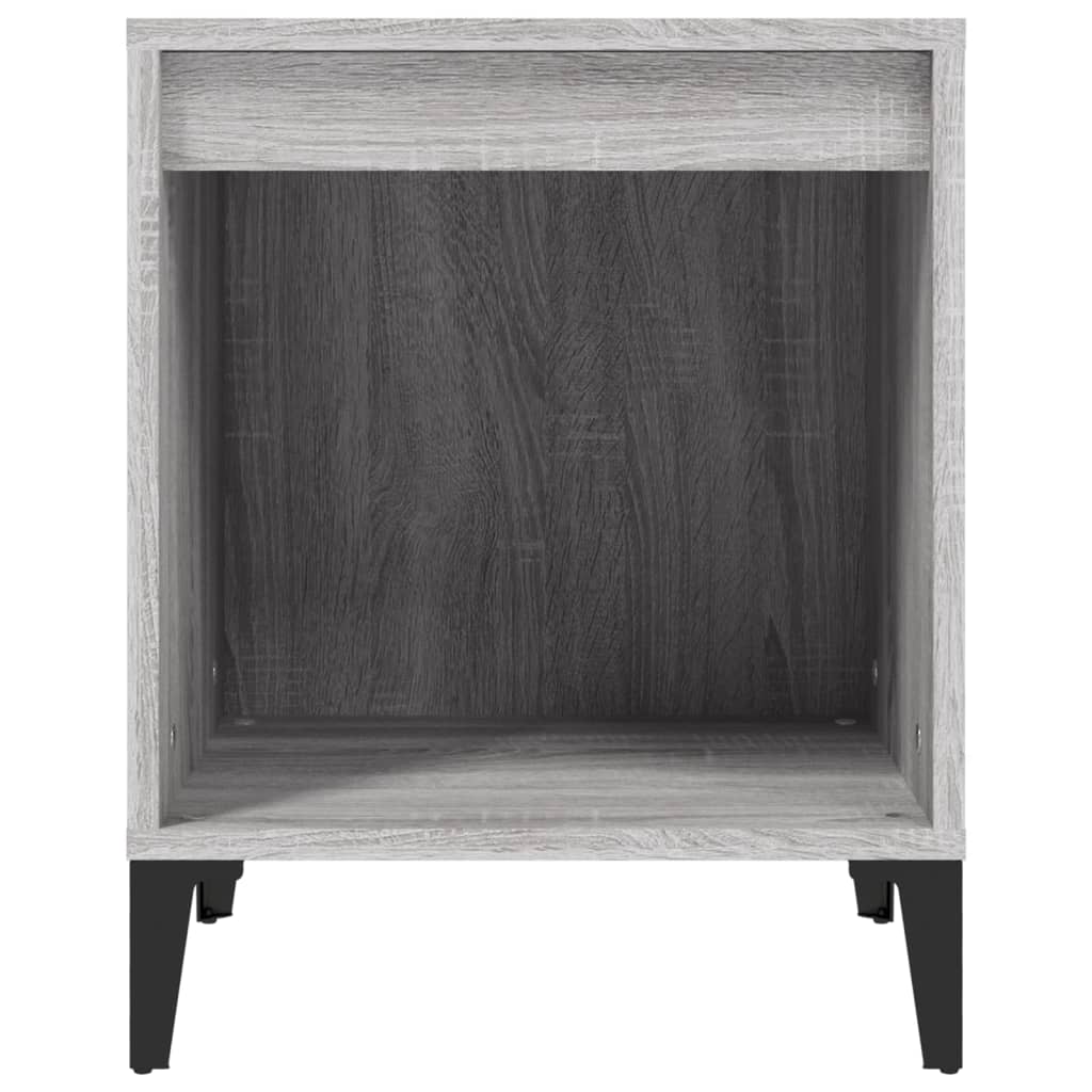 vidaXL Bedside Cabinets 2 pcs Grey Sonoma 40x35x50 cm