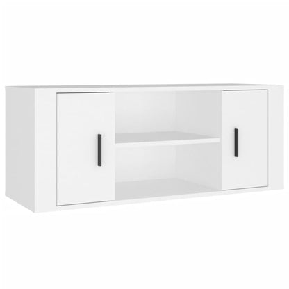 vidaXL TV Cabinet White 100x35x40 cm Engineered Wood