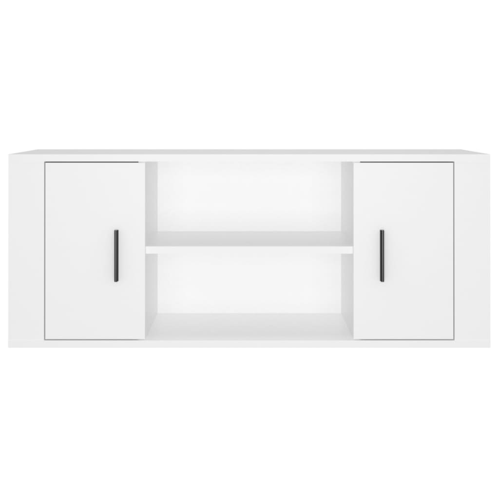vidaXL TV Cabinet White 100x35x40 cm Engineered Wood