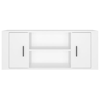 vidaXL TV Cabinet White 100x35x40 cm Engineered Wood