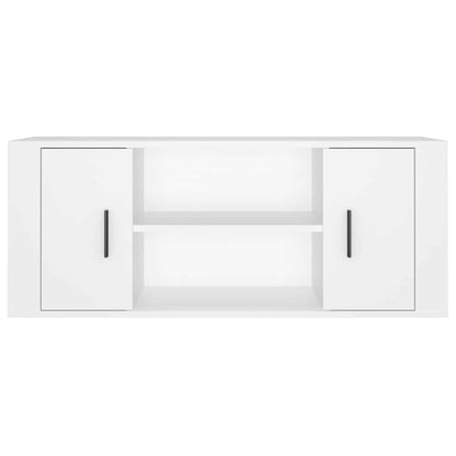 vidaXL TV Cabinet White 100x35x40 cm Engineered Wood